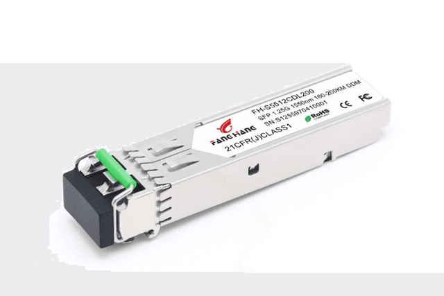 FH-S5512CDL200, 200 км SFP модуль 1.25G, 2 волокна, 1550 нм, DDM, LC