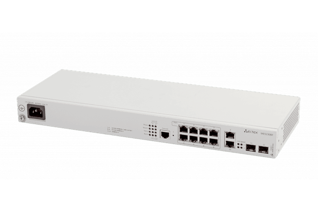 MES2308P | Коммутатор Eltex 8 портов 1G PoE/PoE+, 2 порта 1GE, 2 порта 1G (SFP)