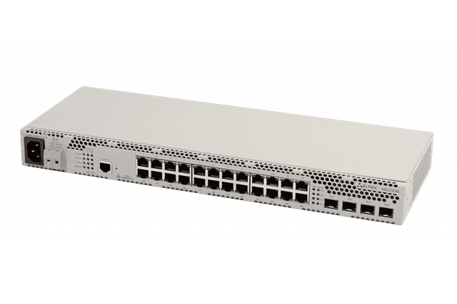 MES2324B | Коммутатор Eltex 24 порта 1G, 4 порта 10G (SFP+), АКБ разъёмы