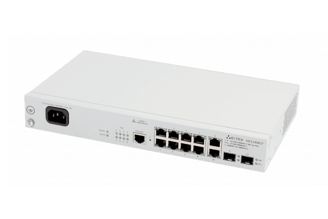 MES2408CP | Коммутатор Eltex 8 портов 1G PoE/PoE+, 2 combo-порта 1G