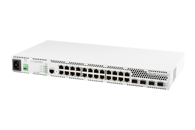 MES2420B-24D | Коммутатор Eltex 24 порта 2.5G, 4 порта 10G (SFP+), АКБ разъёмы