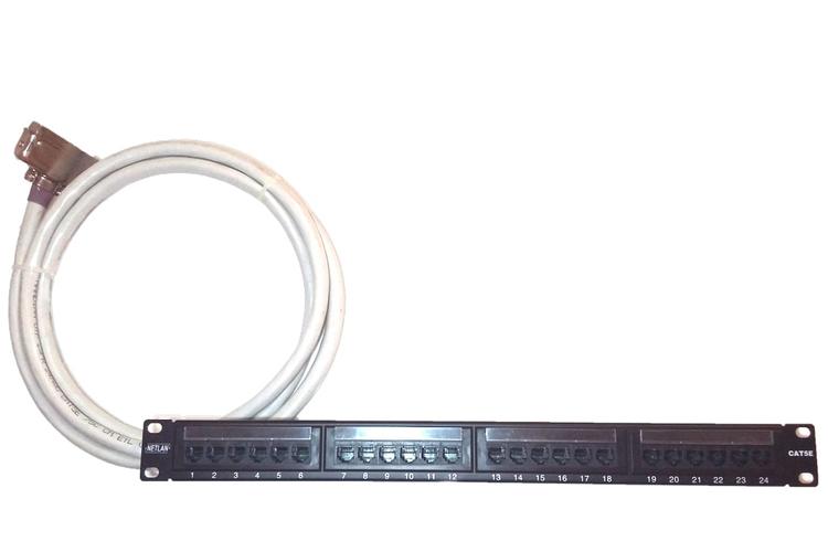Кабель для VoIP шлюза TAU-36.IP, TAU-32M.IP, TAU-72.IP, расшитый на патч-панель, 2 метра