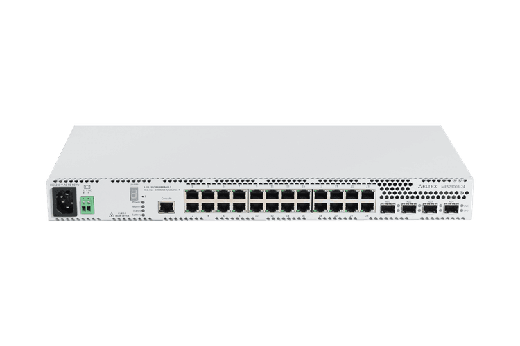 MES2300B-24 | Коммутатор Eltex 24 порта 1G, 4 порта 10G (SFP+), АКБ разъёмы