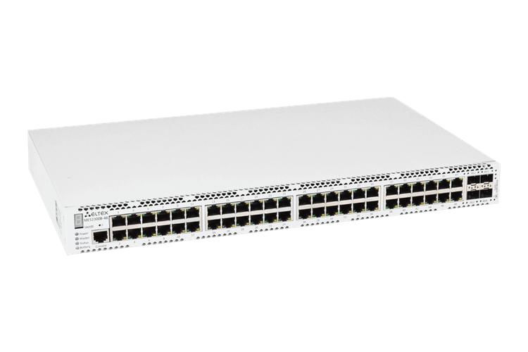 MES2300B-48 | Коммутатор Eltex 48 портов 1G, 4 порта 10G (SFP+), АКБ разъёмы