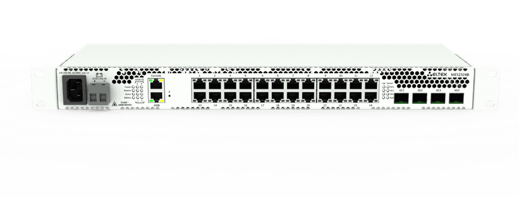 MES2324B | Коммутатор Eltex 24 порта 1G, 4 порта 10G (SFP+), АКБ разъёмы
