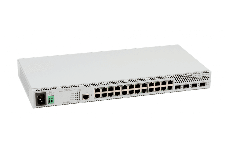 MES2424B | Коммутатор Eltex 24 порта 1G, 4 порта 10G (SFP+), АКБ разъёмы