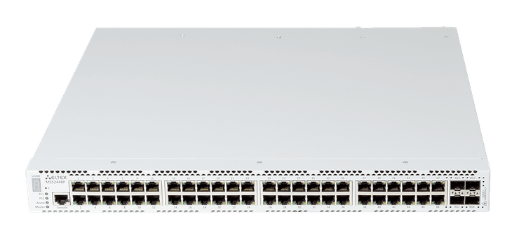 MES2448P | Коммутатор Eltex 48 портов 1G PoE/PoE+, 4 порта 10G (SFP+)