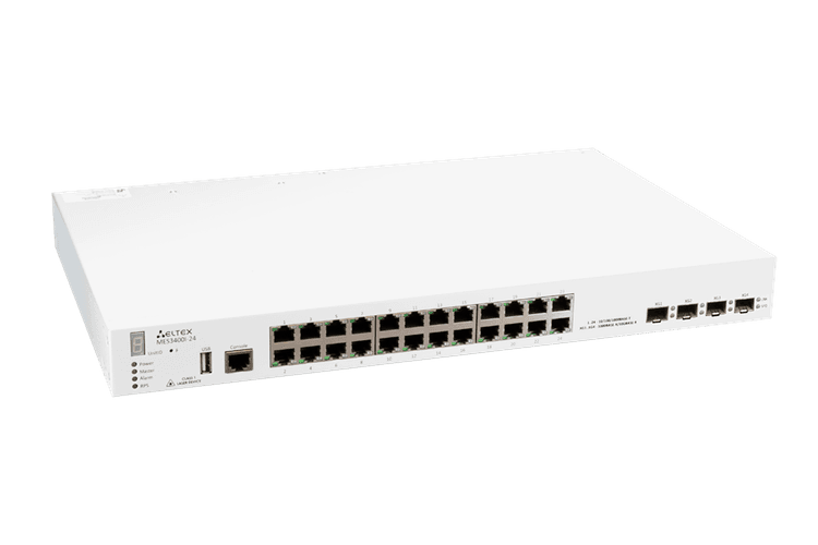 MES3400I-24 | Промышленный коммутатор Eltex 24 порта 1G, 4 порта 10G (SFP+)