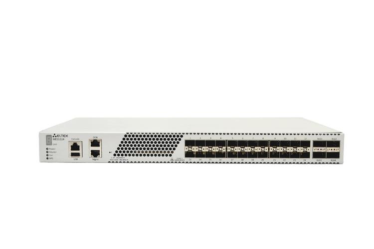 MES5324 | Коммутатор Eltex 24 порта 10G (SFP+), 4 порта 40G (QSFP+)