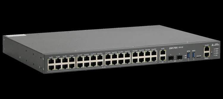 SCS-32 | Консольный сервер Eltex 32 порта RS-232 (RJ-45), 2 порта 1G, 2 порта 10G (SFP+)