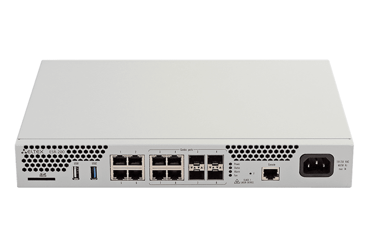 ESR-200 FSTEC | Межсетевой экран Eltex 4 порта 1G, 4хcombo-порта 1G, Firewall Perfomance 0,9 Гбит/с, ФСТЭК А4