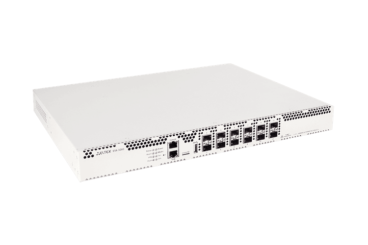 ESR-3200 FSTEC | Межсетевой экран Eltex 12 портов 10G (SFP+) / 25G (SFP28), Firewall Perfomance 21,6 Гбит/с, ФСТЭК А4