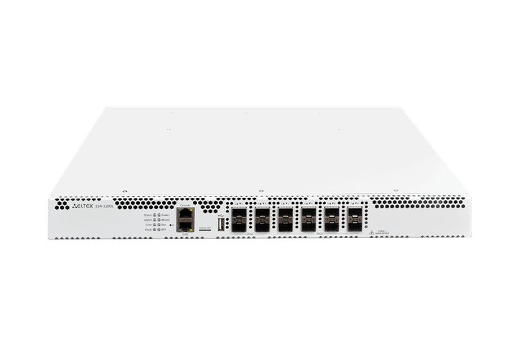 ESR-3200L | Маршрутизатор Eltex 8 портов 10G, 4х10G / 25G, Firewall Perfomance 8,4 Гбит/с