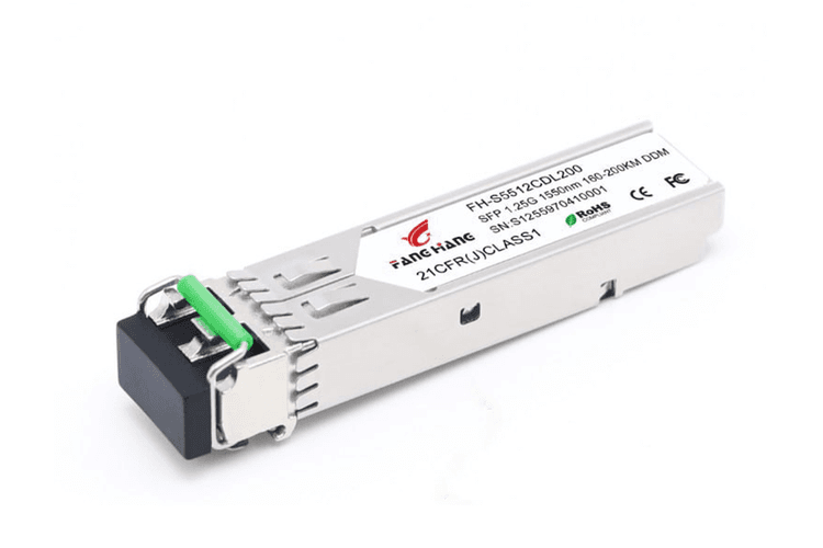 FH-S5512CDL200, 200 км SFP модуль 1.25G, 2 волокна, 1550 нм, DDM, LC