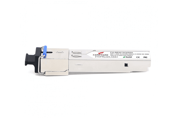 FH-SB3512IDS20, 20 км SFP модуль, SM, 1.25 G, TX 1310 нм, RX 1550 нм, SC, DDM, INDUSTRIAL