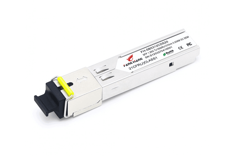 FH-SB5312IDS20, 20 км SFP модуль, SM, 1.25 G, TX 1550 нм, RX 1310 нм, SC, DDM, INDUSTRIAL
