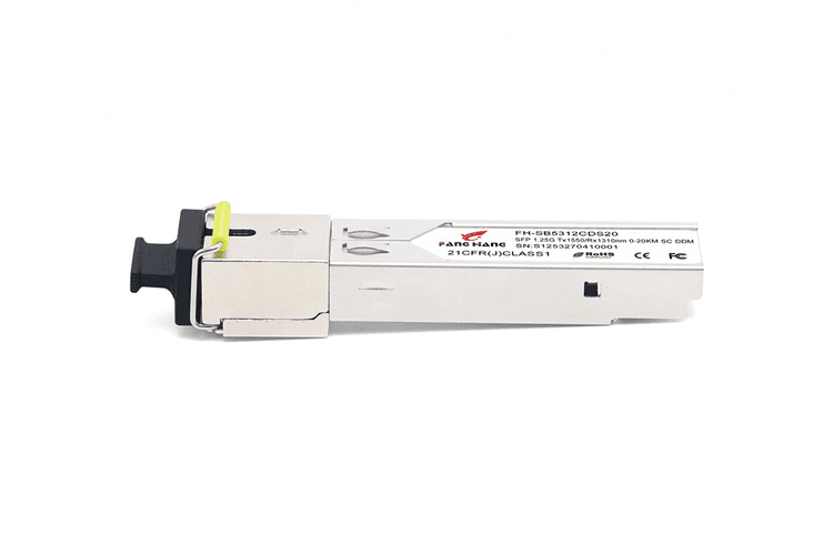 FH-SB5312IDS20, 20 км SFP модуль, SM, 1.25 G, TX 1550 нм, RX 1310 нм, SC, DDM, INDUSTRIAL