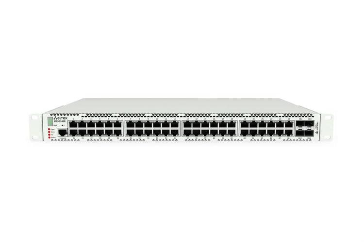 MES2348B | Коммутатор Eltex 48 портов 1G, 4 порта 10G (SFP+), АКБ разъёмы