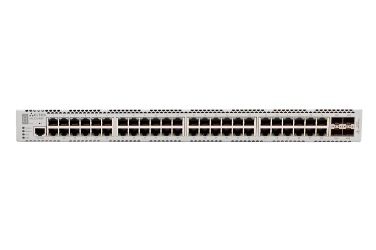 MES2348P | Коммутатор Eltex 48 портов 1G PoE/PoE+, 4 порта 10G (SFP+)