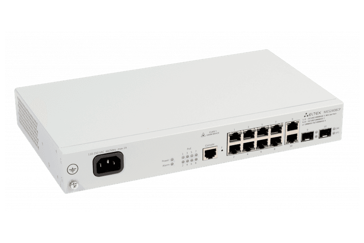 MES2408CP | Коммутатор Eltex 8 портов 1G PoE/PoE+, 2 combo-порта 1G
