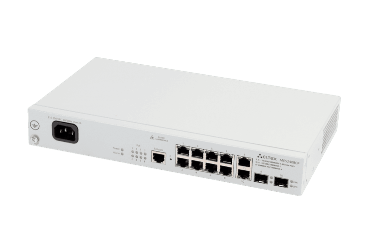 MES2408CP | Коммутатор Eltex 8 портов 1G PoE/PoE+, 2 combo-порта 1G