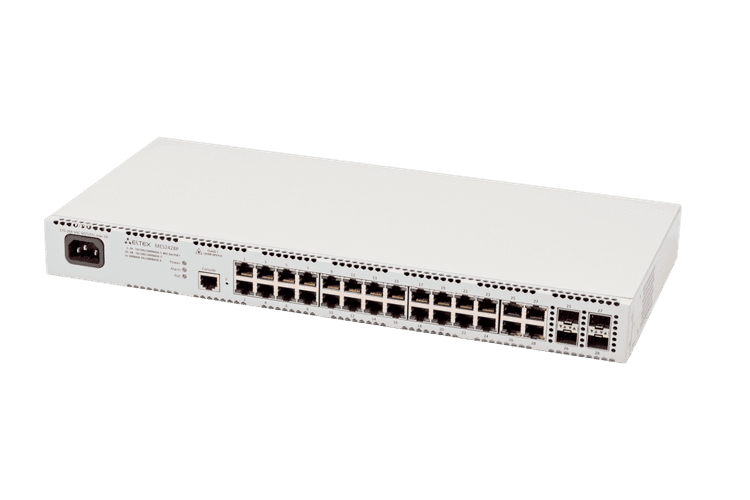 MES2428P | Коммутатор Eltex 24 порта 1G PoE/PoE+, 4 combo-порта 1G