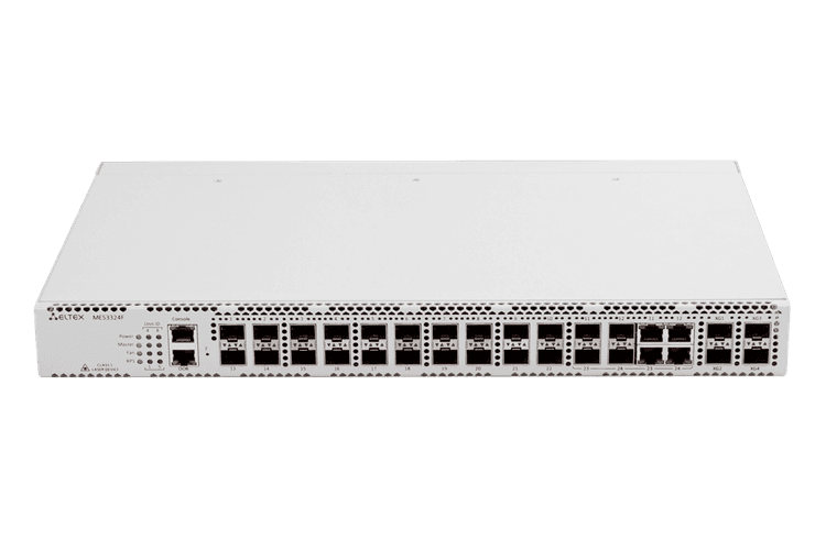 MES3324F | Коммутатор Eltex 20 портов 1G (SFP), 4 combo-порта 1G, 4 порта 10G (SFP+)
