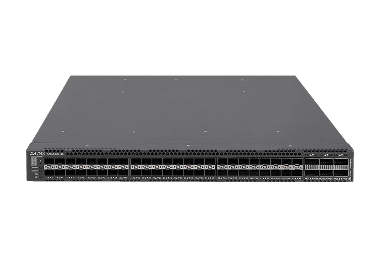 MES5300-48 | Коммутатор Eltex 48 портов 10G (SFP+), 6 портов 40G (QSFP+) / 100G (QSFP28)