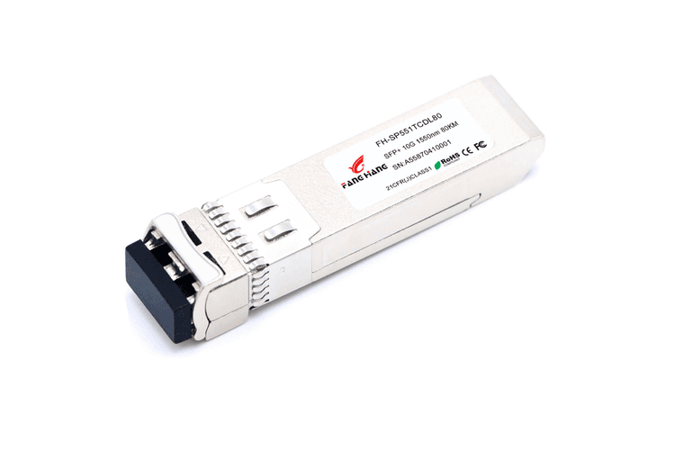 FH-SP551TCDL80, 80 км SFP+ 10G модуль, 2 волокна,1550 nm, LC, DDM