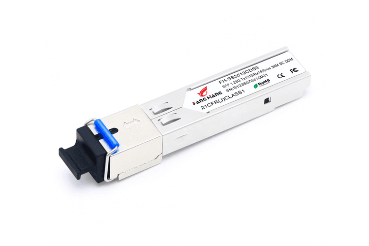 FH-SB5312CDS3, 3 км SFP модуль WDM, 1.25 G, TX 1550 нм, RX 1310 нм, SC, DDM