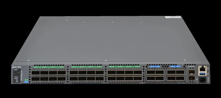MES5600-24 | Коммутатор Eltex 24 порта 100G (QSFP28), 8 портов 400G (QSFP56-DD), 2 порта 10G (SFP+)