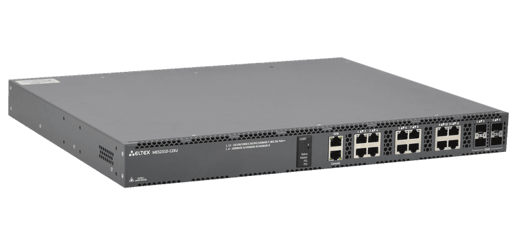 MES2310-12XU | Коммутатор Eltex 12 портов 10G PoE/PoE+/PoE++, 4 порта 25G (SFP28)