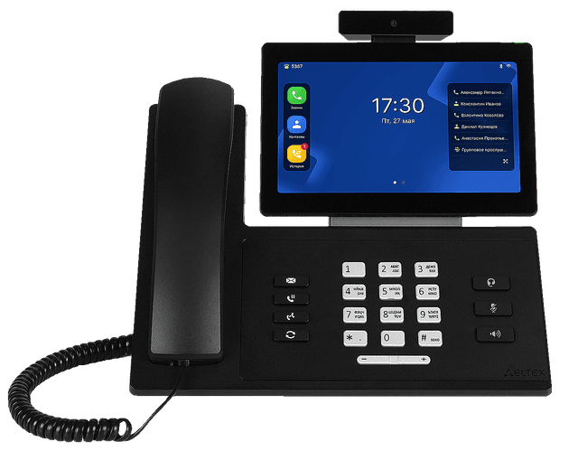 VP-100P | IP телефон Eltex 20 аккаунтов, 2 порта 1G, PoE+