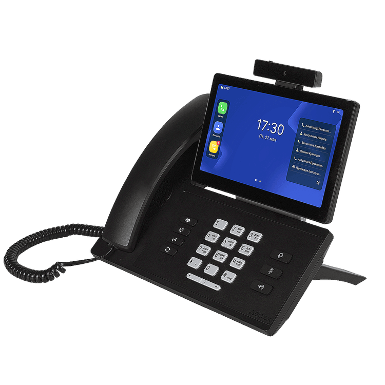 VP-100P | IP телефон Eltex 20 аккаунтов, 2 порта 1G, PoE+